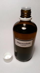Alprazolam solved in propylene glycol