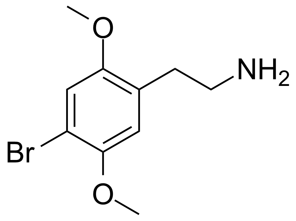 Chemical structure of 2C-B
