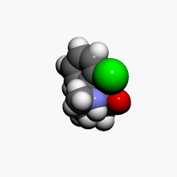 3D model of ketamine molecule