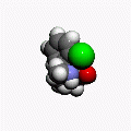 3D model of a Ketamine molecule